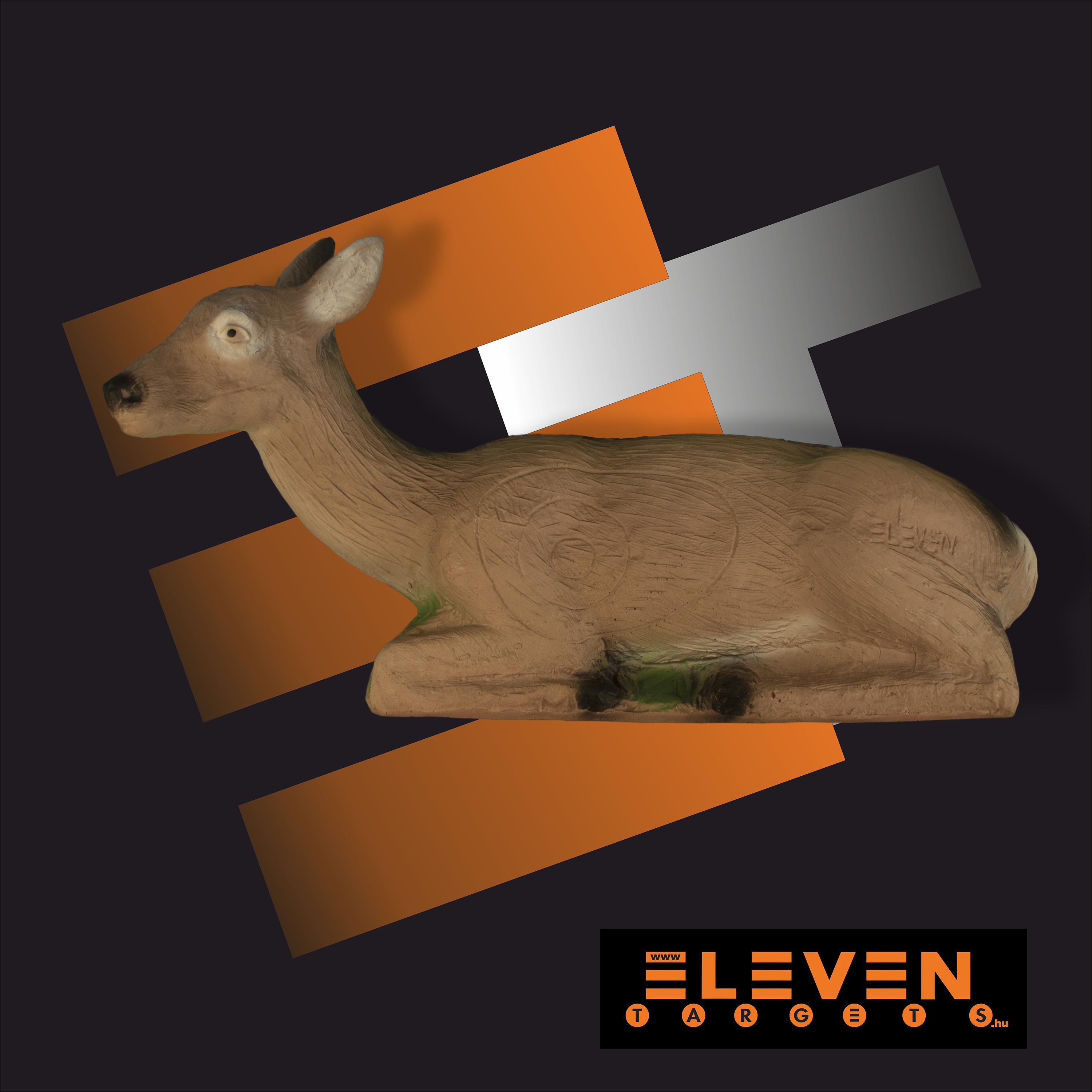  Eleven Bedded Deer E13A dark 3D Target