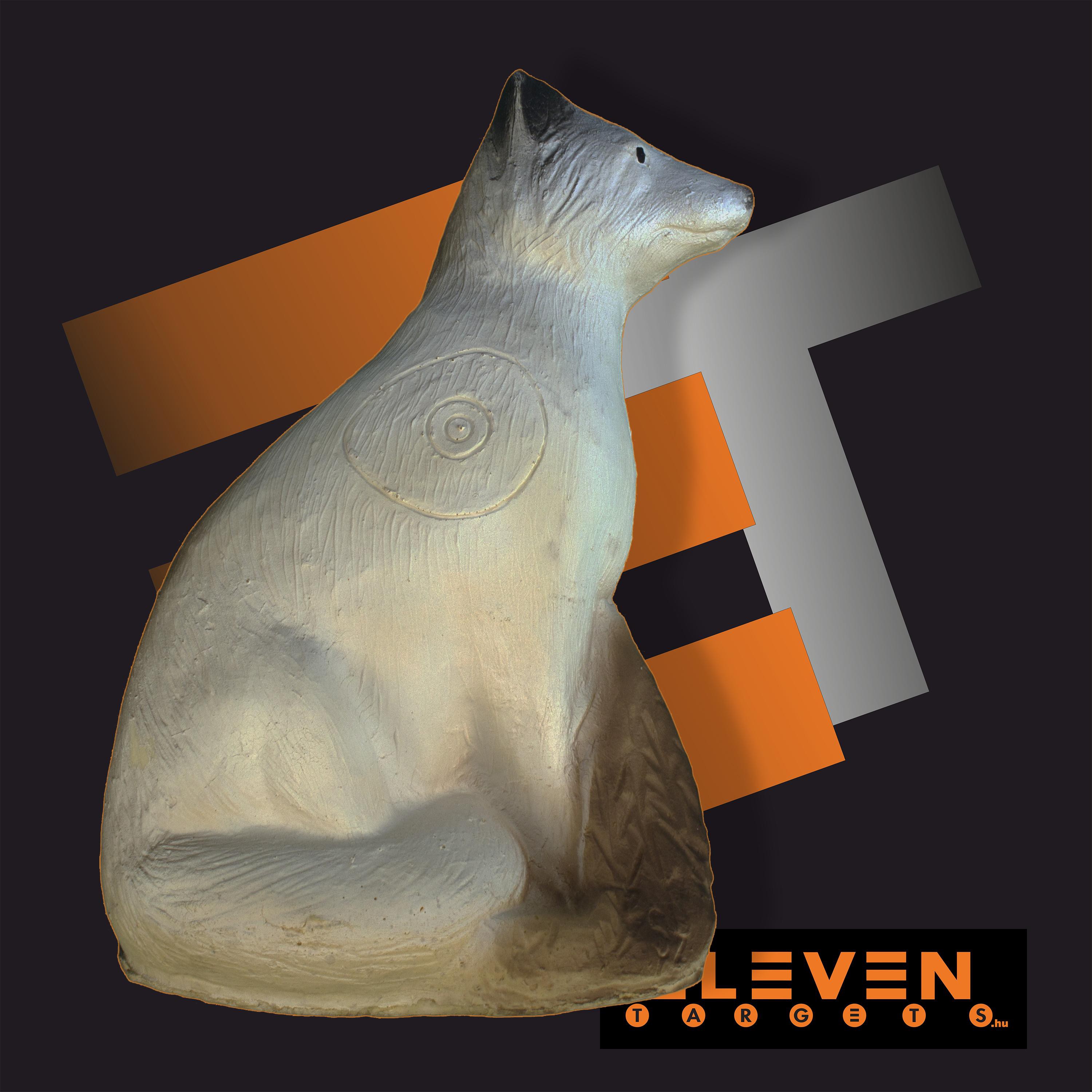  Eleven Fox E1 A arctic white 3D Target